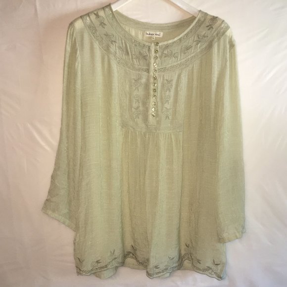 indigo soul Tops - Indigo soul tunic top sage green large